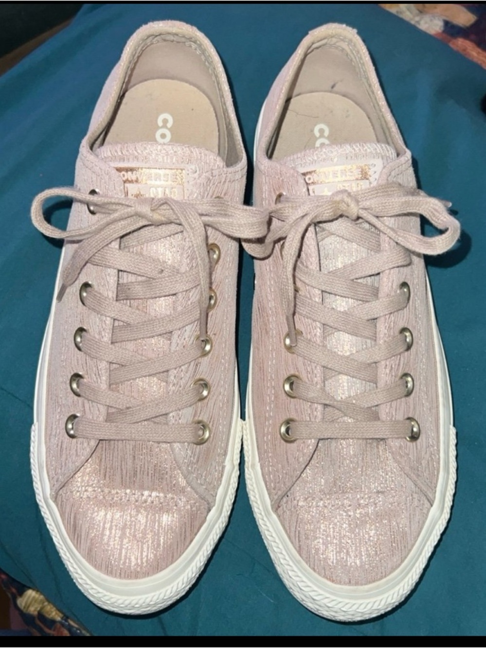 CONVERSE CHUCK TAYLOR ALL STAR LOW “PRECIOUS METAL” PINK ROSE GOLD SUEDE SNEAKER